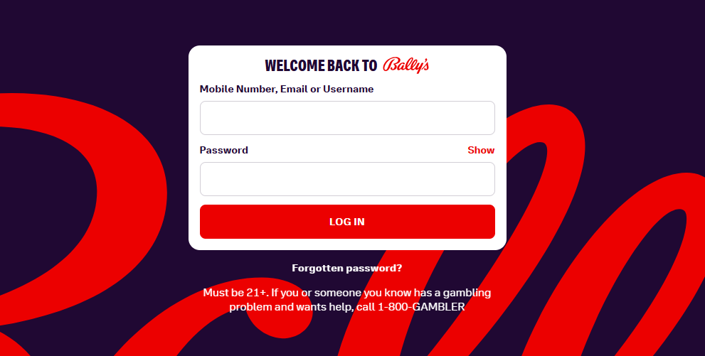 Bally Casino Login